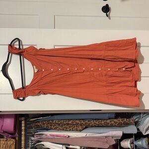 Universal Thread Orange Midi Dress